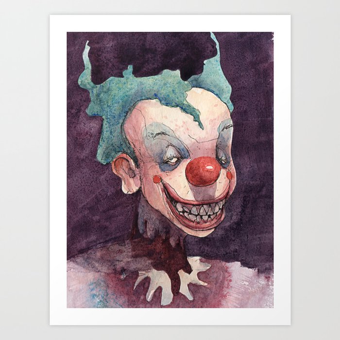 Creepy Clowns Series N 1 Art Print By Juliusblack Society6