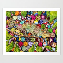Cultural Chameleon Art Print