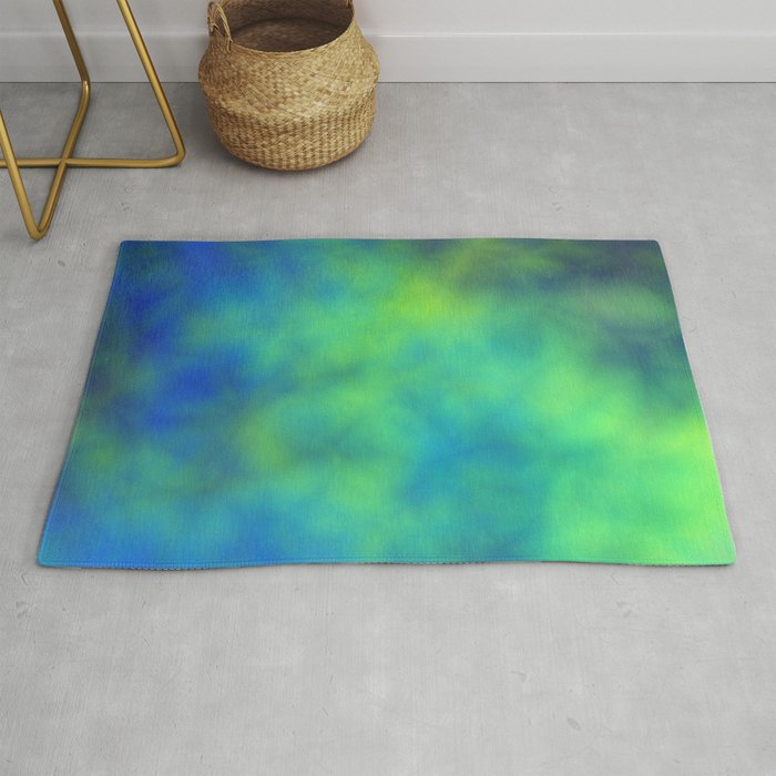 Blue and Green Rug