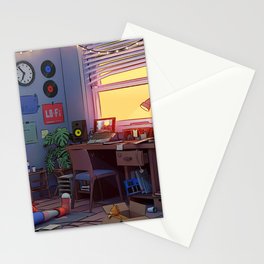 Chilled Study Lofi Hip Hop Chillhop Youtube Stream picture Stationery Cards