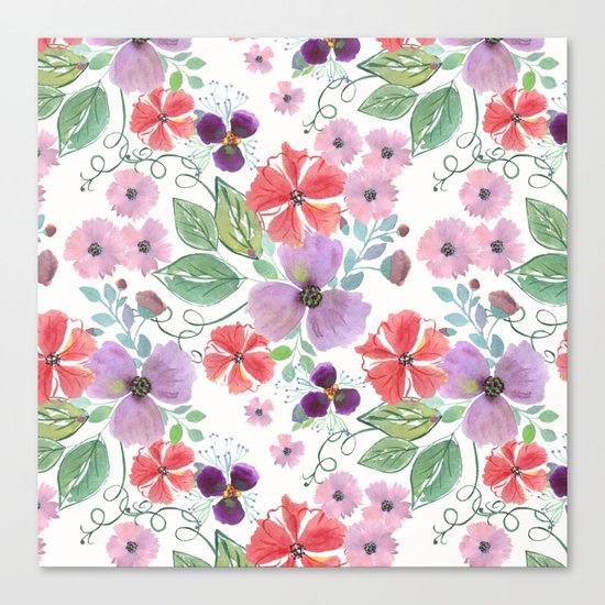 Floral pattern 7 Canvas Print