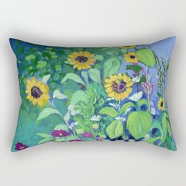 Sunflower Garden Rectangular Pillow