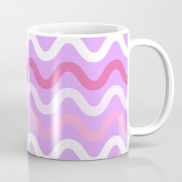 Pink retro waves cute Coffee Mug