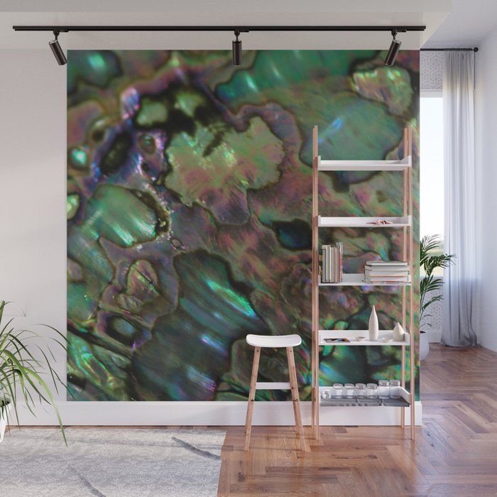 Oil Slick Abalone Mother Of Pearl Wall Mural