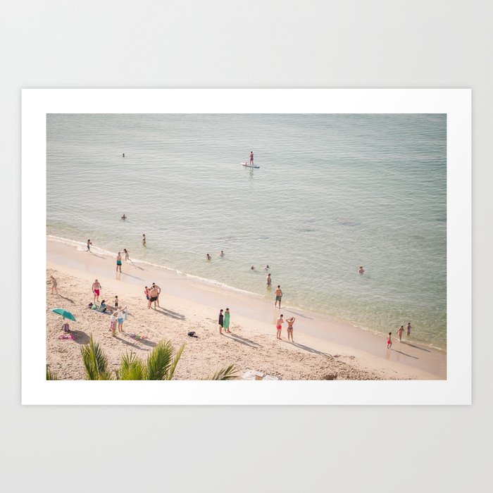 Beach - Aerial Ocean Summer Sea photography Art Print