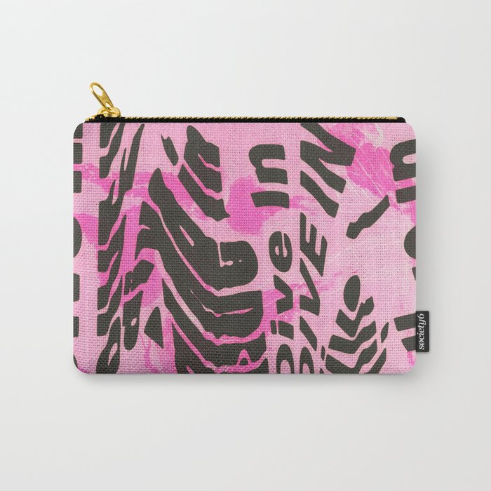 "Dive In" Pink Sea Jellies Carry-All Pouch
