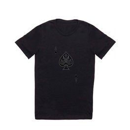 Ace Spades Spade Playing Card Game Minimalist Design T Shirt