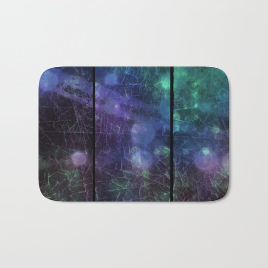 Purple, Green and Blue Bath Mat