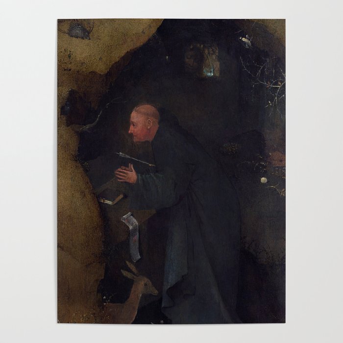 Hieronymus Bosch "Hermit Saints Triptych" - Saint Giles Poster