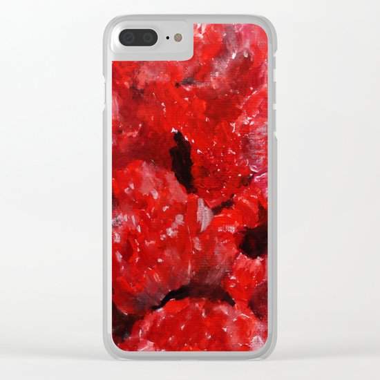 Raspberries - Still Life In Acrylics Original Fine Art Clear iPhone Case
