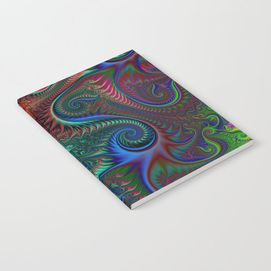 Abstract colorful spiral Notebook