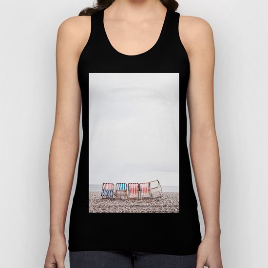 Stuff chairs beach Unisex Tank Top