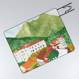 Peaceful Town Picnic Blanket