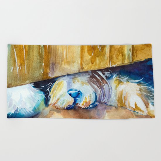 who is there? Beach Towel