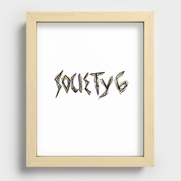 Society6 Tee Recessed Framed Print