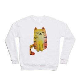 Orange Tabby Cat Crewneck Sweatshirt