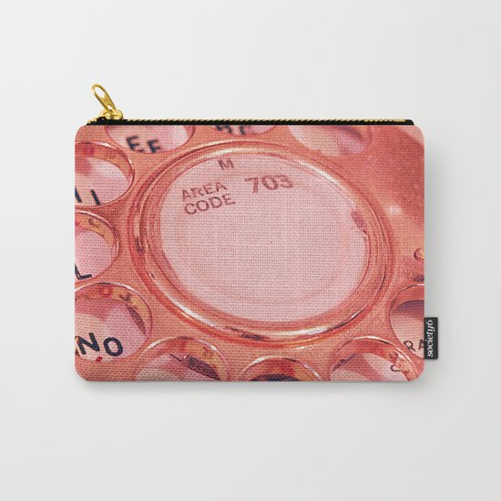 Vintage Telephone Photograph Carry-All Pouch