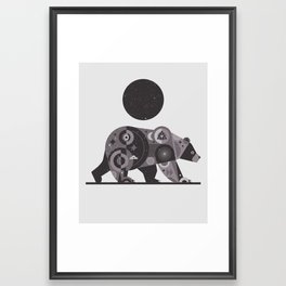 Geo Bear Framed Art Print
