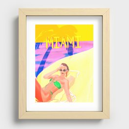 Miami All Year Round Recessed Framed Print