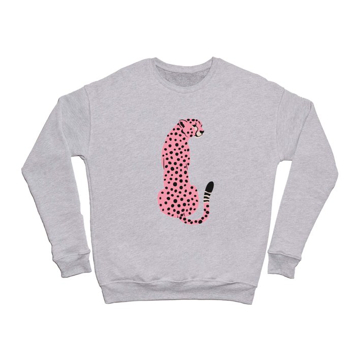 The Stare: Pink Cheetah Edition Crewneck Sweatshirt