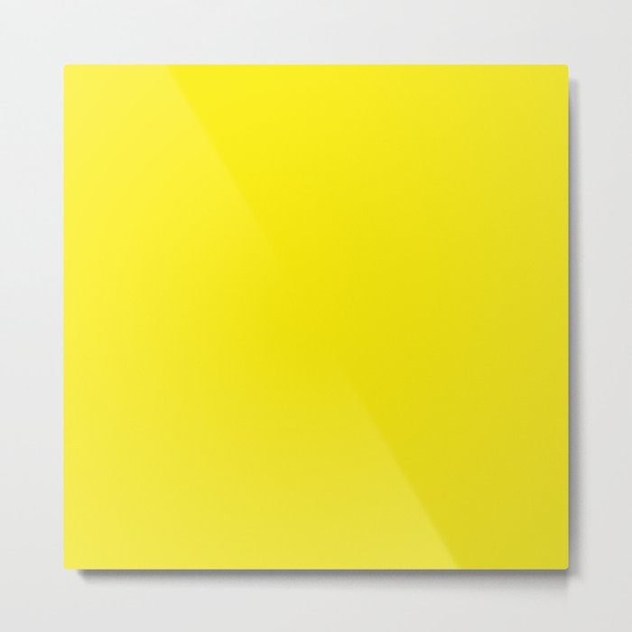 Genoa Lemon Yellow Metal Print