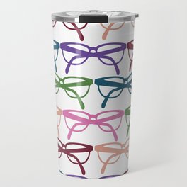 Optometrist Eye Glasses Pattern Print Travel Mug