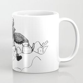 A Raven with a strict wife Coffee Mug