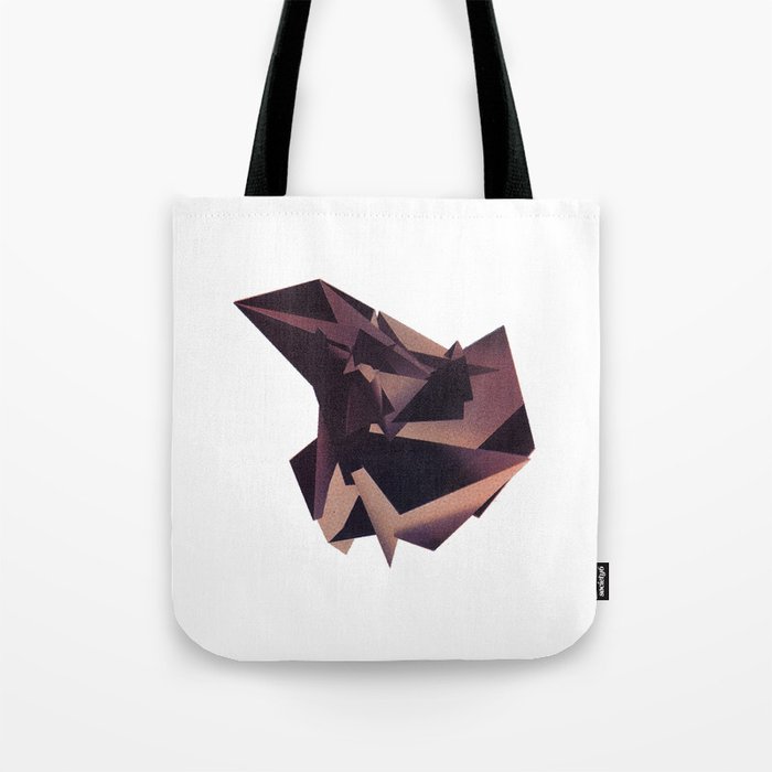 3D purple flying object Tote Bag