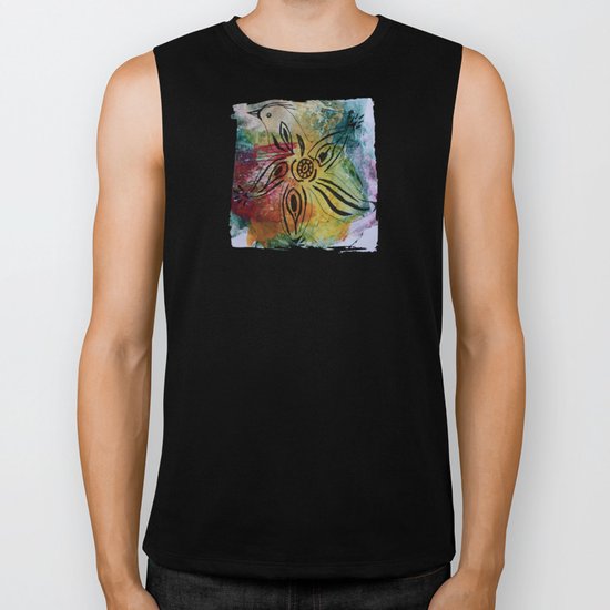 Bird Flower - JUSTART © Biker Tank