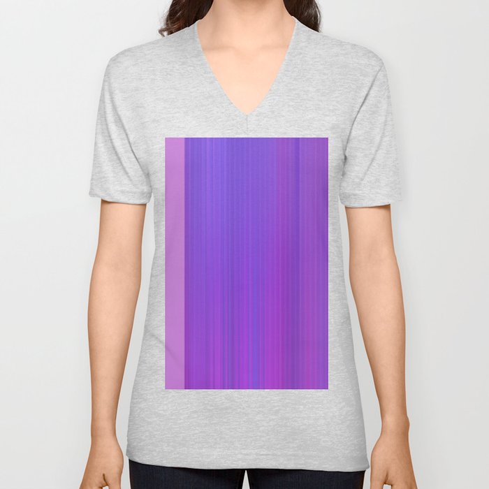 Purple V Neck T Shirt