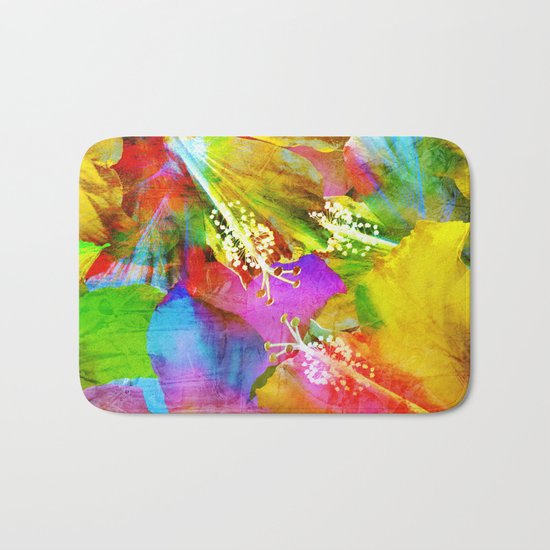 Hibiscus Dream #3 Bath Mat