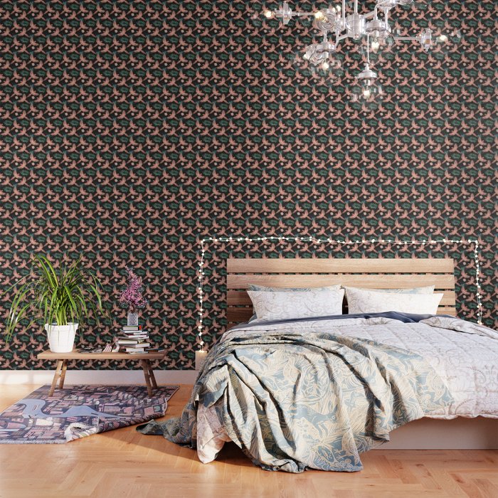 Pink Macaw Parrots On The Starry Night Sky Wallpaper By Ojardin