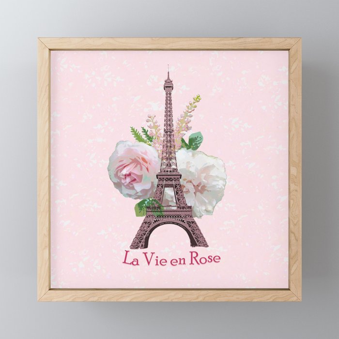 La Vie en Rose Framed Mini Art Print