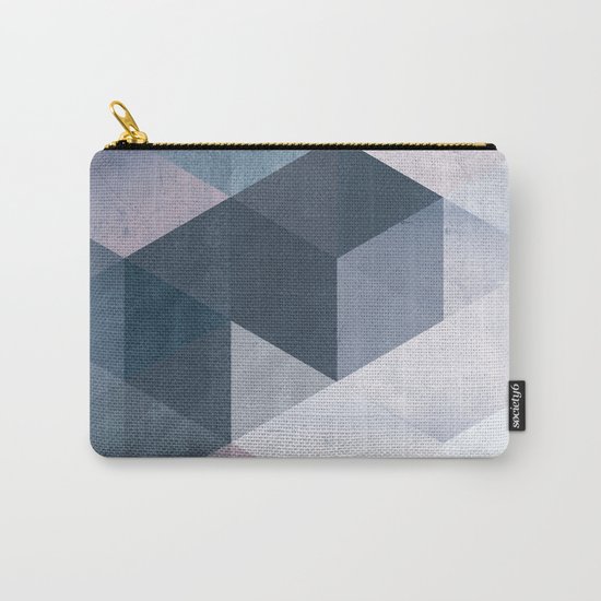 Abstract Geometric Print Carry-All Pouch