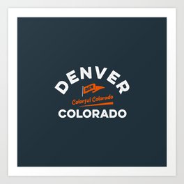 Denver, Colorado | Colorful Colorado Art Print