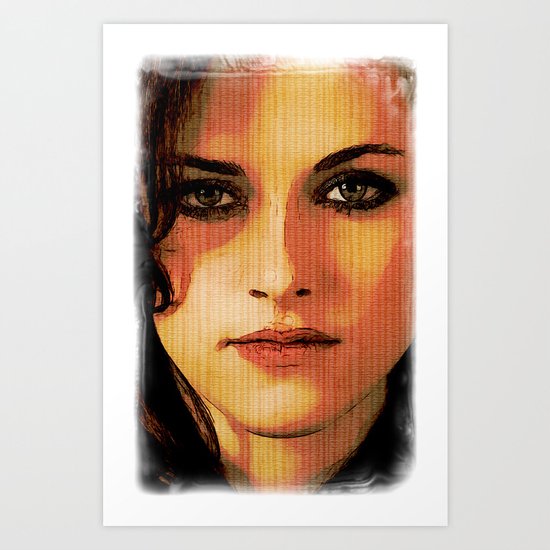 Kristen Stewart Portrait #2 Art Print