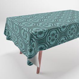 Damask Tulip Jewel Collection: Peacock Tablecloth