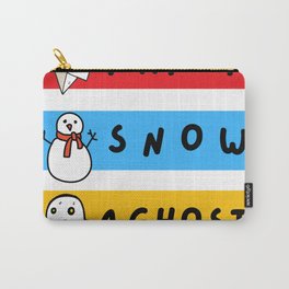 Paper Snow Ghost Funny Friends Quote Carry-All Pouch