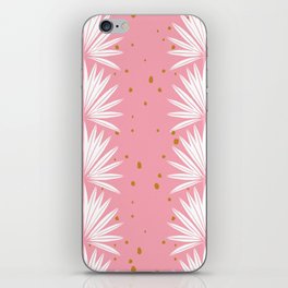 Pink fan palms iPhone Skin