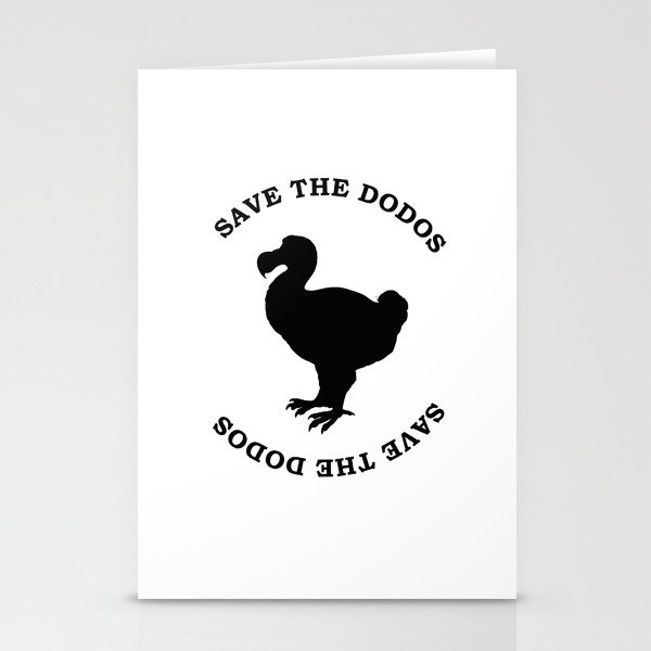 save the dodos Stationery Cards