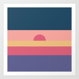 Pink SunSet Art Print