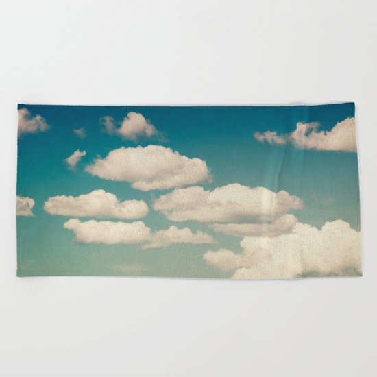 Aqua Sky Beach Towel