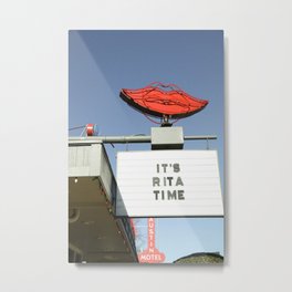 Margarita Time - Austin Motel Metal Print