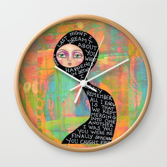 Last night I dreamt about you Wall Clock
