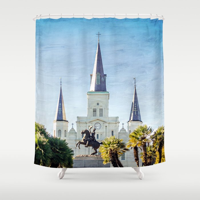Jackson Square New Orleans Shower Curtain