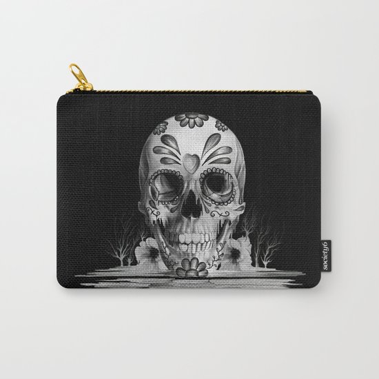 Pulled sugar, day of the dead skull Carry-All Pouch