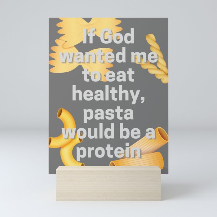 pasta diet Mini Art Print