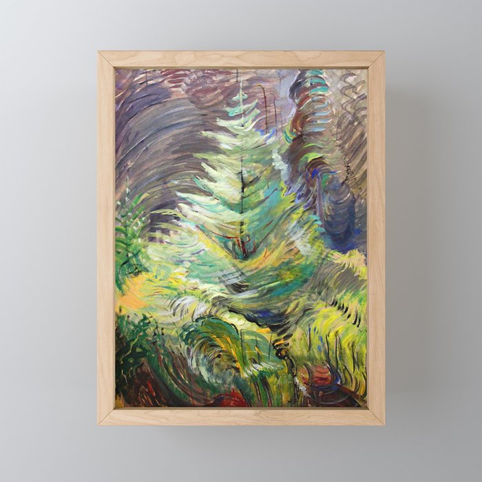 Emily Carr - Heart of the Forest - Canada, Canadian Oil Painting - Group of Seven  Framed Mini Art Print