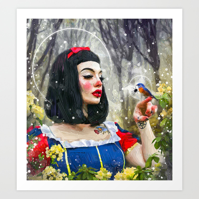 Alternative Snow White Art Print By Nfromneverland Society6
