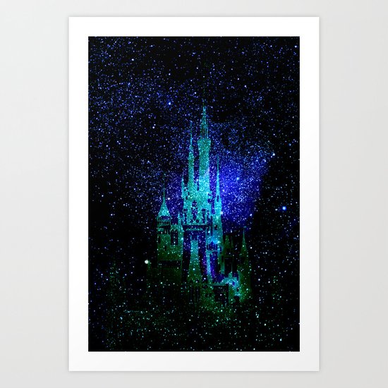 Dream castle. Fantasy Disney Art Print